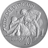 10 euro coin 450th Anniversary of the Death of Michelangelo  | Vatican City 2014
