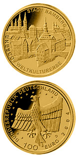 100 euro coin UNESCO Welterbe Bamberg  | Germany 2004
