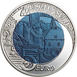 5 euro coin Castle of Esch-Sur-Sure | Luxembourg 2010