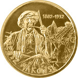 Image of 2 zloty coin - Tadeusz Makowski (1882 - 1932) | Poland 2005.  The Nordic gold (CuZnAl) coin is of UNC quality.