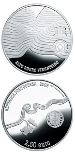 Image of 2.5 euro coin - Wine region Alto Douro | Portugal 2008