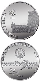 Image of 2.5 euro coin - Tower of Belém | Portugal 2009