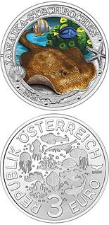 3 euro coin Yellow Stingray | Austria 2024