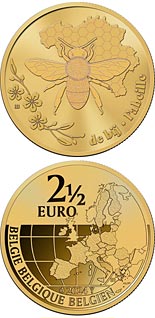 2.5 euro coin Save the Bee in Belgium | Belgium 2024