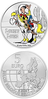 5 euro coin Lucky Luke | Belgium 2024