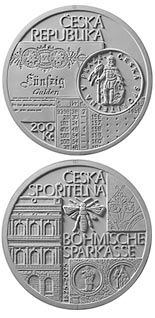 200 koruna coin Establishment of Czech savings bank Böhmische Sparkasse | Czech Republic 2025