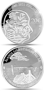 20 euro coin Åland Autonomy 100 years | Finland 2021