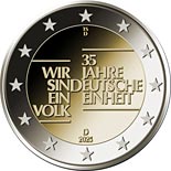 2 euro coin 35 Years of German Unity | Germany 2025