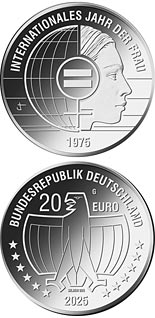 20 euro coin 50th anniversary of the International Year of Women | Germany 2025