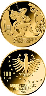 100 euro coin Memoirs of a Good-for-Nothing | Germany 2025