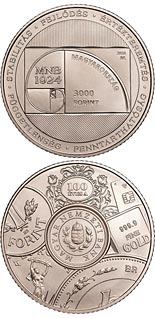 3000 forint coin 100th Anniversary of the Foundation of the Independent Central Bank | Hungary 2024