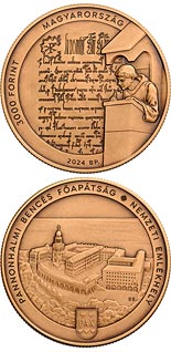 3000 forint coin Benedictine Pannonhalma Archabbey | Hungary 2024