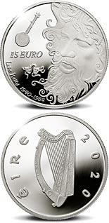 15 euro coin Modern Irish Musicians- Luke Kelly | Ireland 2020