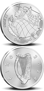 15 euro coin St. Brigid | Ireland 2024