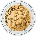 2 euro coin World voyage of the Amerigo Vespucci training ship 2023-2025 | Italy 2025