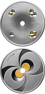 5 euro coin Energy Coin | Latvia 2024