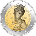 2 euro coin 550th Anniversary of the Birth of Michelangelo | San Marino 2025