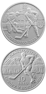 10 euro coin 100th anniversary of the first hosting in Slovak territory of an international sporting tournament – the Ice Hockey European Championship | Slovakia 2025