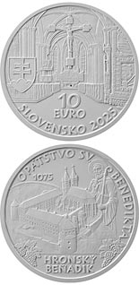 10 euro coin 950th anniversary of the establishment of a Benedictine abbey at Hronský Beňadik | Slovakia 2025