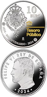 10 euro coin The bicentenary of the creation of the Public Treasury | Spain 2024