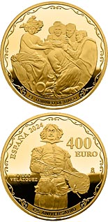 400 euro coin 425th anniversary of Diego Velázquez | Spain 2024