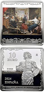 10 euro coin 425th anniversary of Diego Velázquez - Spinners | Spain 2024