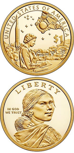 Native American Dollar Coin Program. The 1 dollar coin series from USA