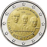 2 euro coin 150th Anniversary of the birth of Guglielmo Marconi | Vatican City 2024