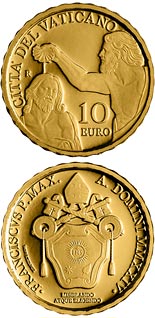 10 euro coin Baptism - Year MMXXIV | Vatican City 2024
